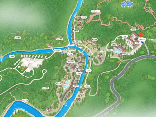太子河结合景区手绘地图智慧导览和720全景技术，可以让景区更加“动”起来，为游客提供更加身临其境的导览体验。